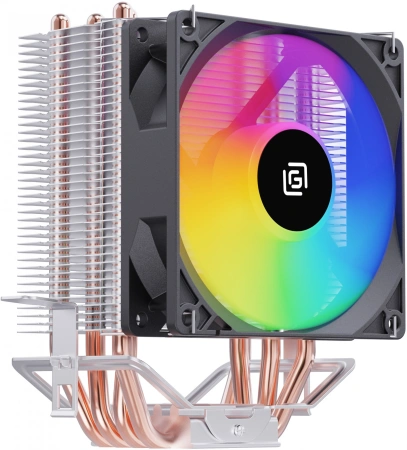 Устройство охлаждения(кулер) Оклик OG-CPC130FRGB-1 RGB Soc-AM4/1151/1200 черный 3-pin 18-23dB Al+Cu 130W 453gr Ret