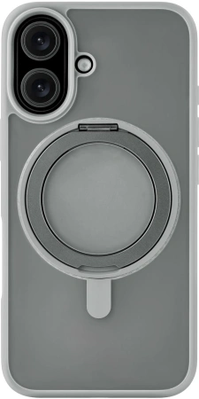 Чехол (клип-кейс) uBear для Apple iPhone 16 Clip 360 with MagSafe серый (CS438GR61RG-I24M)