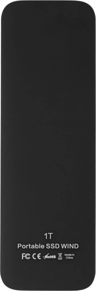 Накопитель SSD Hikvision USB-C 1TB HS-ESSD-P1000BWD 1000G BLACK 1.8" черный