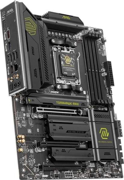 Материнская плата MSI MAG B850 TOMAHAWK MAX WIFI  SocketAM5 AMD B850 4xDDR5 ATX AC`97 8ch(7.1) 5Gigabit RAID+HDMI