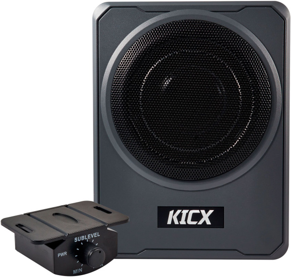 Сабвуфер автомобильный Kicx Q200BA 300Вт активный (20см/8")
