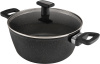 Кастрюля Polaris Monolit 24C 4л. d=24см (с крышкой) черный (015249)