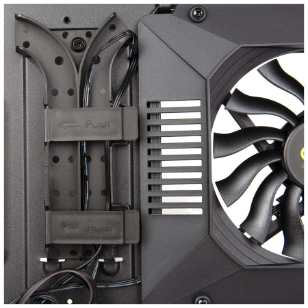 Корпус Hiper CC BG черный без БП ATX 1x120mm 3x140mm 2xUSB3.0 audio bott PSU