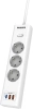 Сетевой фильтр Philips CHP4336WA/51 2м (3 розетки) белый (коробка)