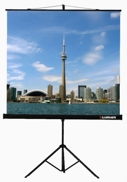Экран на треноге Lumien 200x200см Eco View LEV-100103 1:1 напольный рулонный