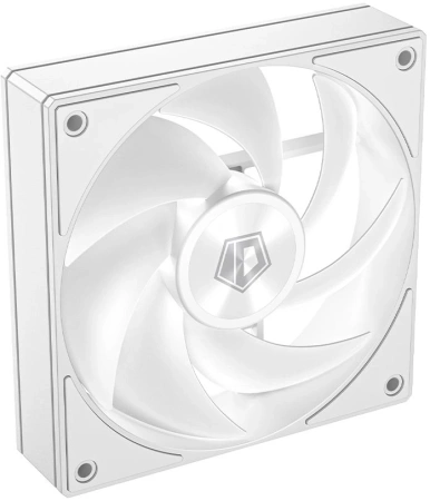 Вентилятор для корпуса ID-Cooling AF-1230-W 120х120x25 белый 4-pin 31.1дБ Ret