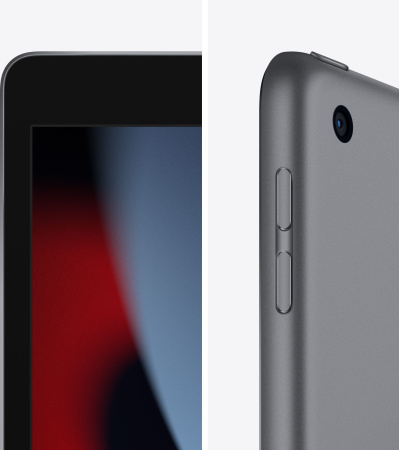 Планшет Apple iPad 2021 A2602 A13 Bionic 6С RAM3Gb ROM256Gb 10.2" IPS 2160x1620 iOS серый космос 8Mpix 12Mpix BT WiFi 10hr