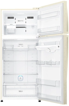 Холодильник LG GN-H702HEHL 2-хкамерн. бежевый глянц. линейный инверторный