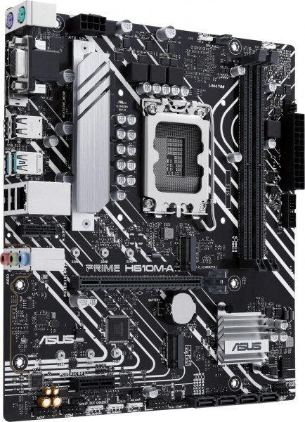 Материнская плата Asus PRIME H610M-A-CSM Soc-1700 Intel H610 2xDDR5 mATX AC`97 8ch(7.1) GbLAN+VGA+HD