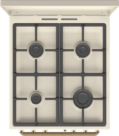 Плита Газовая Gorenje GGI5BCLI бежевый (металлическая крышка) реш.чугун