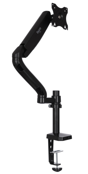 Кронштейн для мониторов ЖК Buro M10 черный 17"-27" макс.9кг крепление к столешнице поворот и наклон