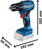 Дрель-шуруповерт Bosch GSR 185-LI аккум. патрон:быстрозажимной (кейс в комплекте) (06019K3003)