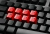 Клавиатура A4Tech Bloody B318 черный USB Multimedia for gamer LED (подставка для запястий)