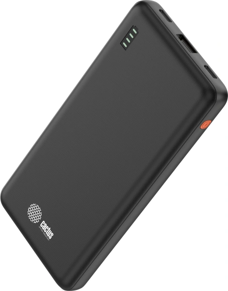 Мобильный аккумулятор Cactus CS-PBFSAA-10000 10000mAh 4.5A USB-A/2xUSB-C черный