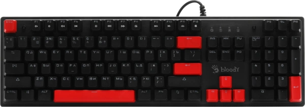 Клавиатура A4Tech Bloody S510R механическая черный USB for gamer LED (S510R USB FIRE BLACK/BLMS RED)