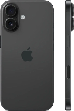 Смартфон Apple A3288 iPhone 16 256Gb черный моноблок 3G 4G 2Sim 6.1" 1179x2556 iOS 18 48Mpix 802.11 a/b/g/n/ac/ax/be NFC GPS Protect