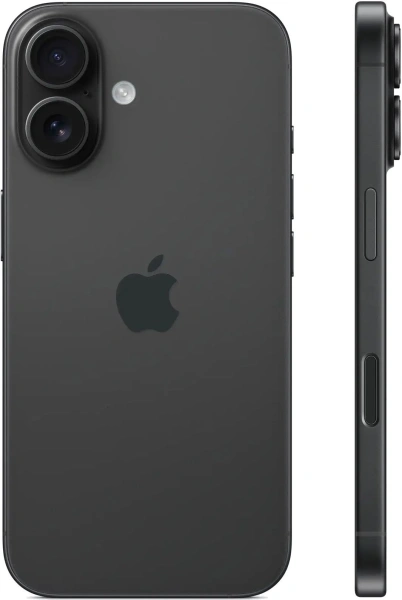 Смартфон Apple A3288 iPhone 16 256Gb черный моноблок 3G 4G 2Sim 6.1" 1179x2556 iOS 18 48Mpix 802.11 a/b/g/n/ac/ax/be NFC GPS Protect