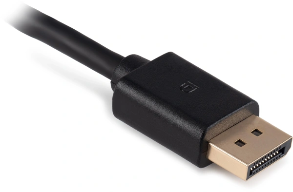Переходник Buro DisplayPort (m)/HDMI (f) черный (BU-HDMI(F)-DP(M))