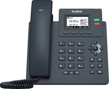 Телефон IP Yealink SIP-T31P без блока питания черный (SIP-T31P WITHOUT PSU)