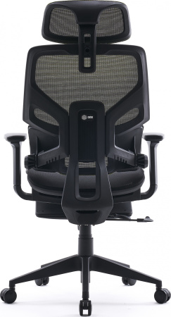 Кресло Cactus CS-CHR-MC01-LGNBK салатовый сиденье черный сетка/ткань с подголов. крестов. пластик подст.для ног