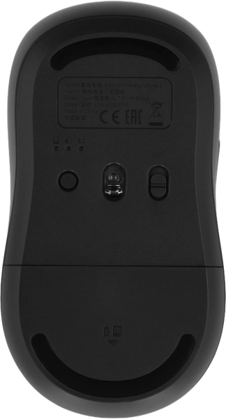 Мышь Xiaomi Wireless Mouse 3 черный оптическая 1200dpi silent беспров. BT/Radio USB для ноутбука 4but (BHR8913GL)