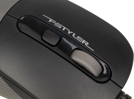 Мышь A4Tech Fstyler FM10 черный/серый оптическая (1600dpi) USB (4but)