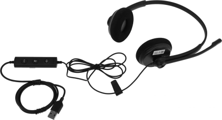 Гарнитура проводная Yealink UH34 Lite Dual UC черный