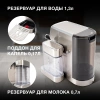 Кофеварка рожковая Hyundai HEM-9999 1350Вт серебристый