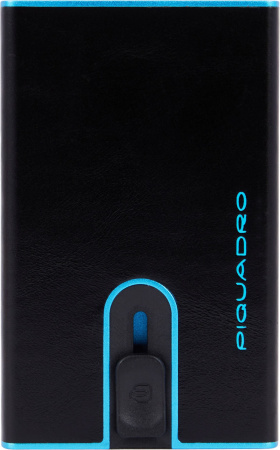 Чехол для кредитных карт Piquadro Blue Square PP4825B2BLR/N черный натур.кожа