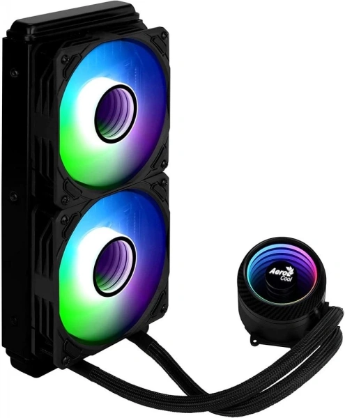 Система водяного охлаждения Aerocool Mirage L240 Black ARGB Soc-AM5/AM4/1151/1200/2066/1700 4-pin 20
