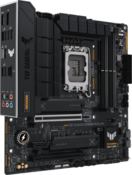 Материнская плата Asus TUF GAMING B760M-PLUS Soc-1700 Intel B760 4xDDR5 mATX AC`97 8ch(7.1) 2.5Gg RA