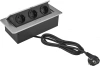 Розетка Cactus CS-SOCKET-EU3-GYBK для столешницы 26.5x11.8x6.5см серый