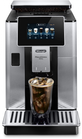 Кофемашина Delonghi Primadonna Soul ECAM610.74.MB 1450Вт черный/серебристый