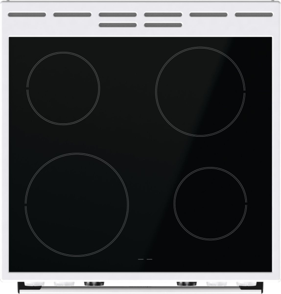 Плита Электрическая Gorenje GEC6C40WD белый стеклокерамика (без крышки)
