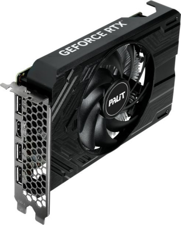 Видеокарта Palit PCI-E 4.0 RTX4060 STORMX NVIDIA GeForce RTX 4060 8Gb 128bit GDDR6 1830/17000 HDMIx1 DPx3 HDCP Ret
