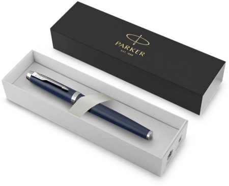 Ручка роллер Parker IM Core T321 (CW1931661) Matte Blue CT F черн. черн. подар.кор.