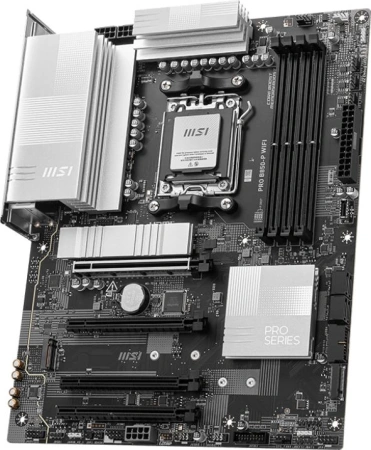 Материнская плата MSI PRO B850-P WIFI  SocketAM5 AMD B850 4xDDR5 ATX AC`97 8ch(7.1) 5Gigabit RAID+HDMI