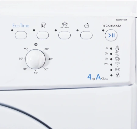 Стиральная машина Indesit EcoTime IWUB 4085 класс: A загр.фронтальная макс.:4кг белый