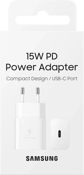 Сетевое зар./устр. Samsung EP-T1510 2A (PD) USB-C Samsung белый (EP-T1510XWEGEU)