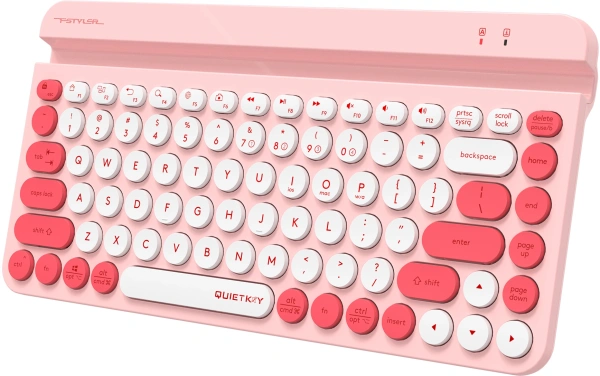 Клавиатура A4Tech Fstyler FBK30 розовый USB беспроводная BT/Radio slim Multimedia (FBK30 RASPBERRY)