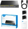 Коммутатор Cudy FS1026PS1 (L2) 24x100Мбит/с 2x1Гбит/с 1SFP 24PoE 24PoE+ 300W неуправляемый