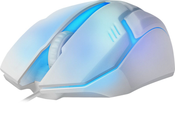 Мышь Defender Cyber MB-560L белый оптическая 1600dpi USB для ноутбука 2but (52561)