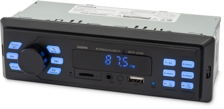 Автомагнитола Digma MCP-225B 1DIN 2x35Вт 2