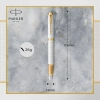 Ручка перьев. Parker IM Premium F318 (CW2143649) Pearl GT F сталь нержавеющая подар.кор.