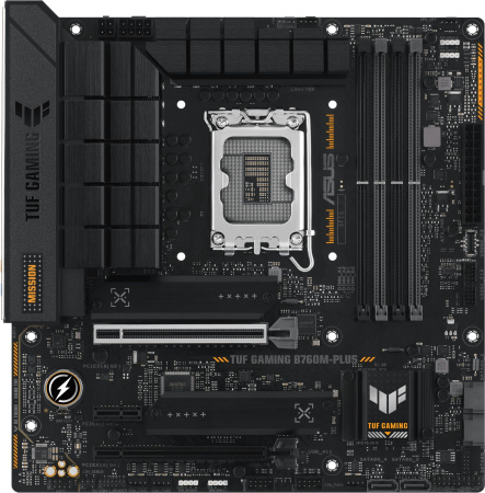 Материнская плата Asus TUF GAMING B760M-PLUS Soc-1700 Intel B760 4xDDR5 mATX AC`97 8ch(7.1) 2.5Gg RA
