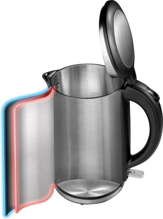 Чайник Gorenje K15DWS 1.5л. 2200Вт нержавеющая сталь (металл/пластик)