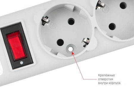 Сетевой фильтр Powercube SPG-B-6 1.9м (5 розеток) серый (коробка)
