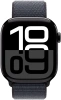 Смарт-часы Apple Watch Series 10 A2999 46мм 2.1" OLED корп.черный Sport Loop рем.черный разм.брасл.:145-220мм (MWWR3LW/A)