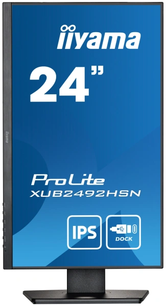 Монитор Iiyama 23.8" XUB2492HSN-B5 IPS FHD чер HDMI DP USB M/M HAS Piv 75Hz 250cd