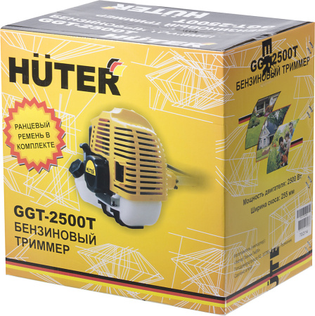 Триммер бензиновый Huter GGT-2500T 2500Вт неразбор.штан. реж.эл.:леска